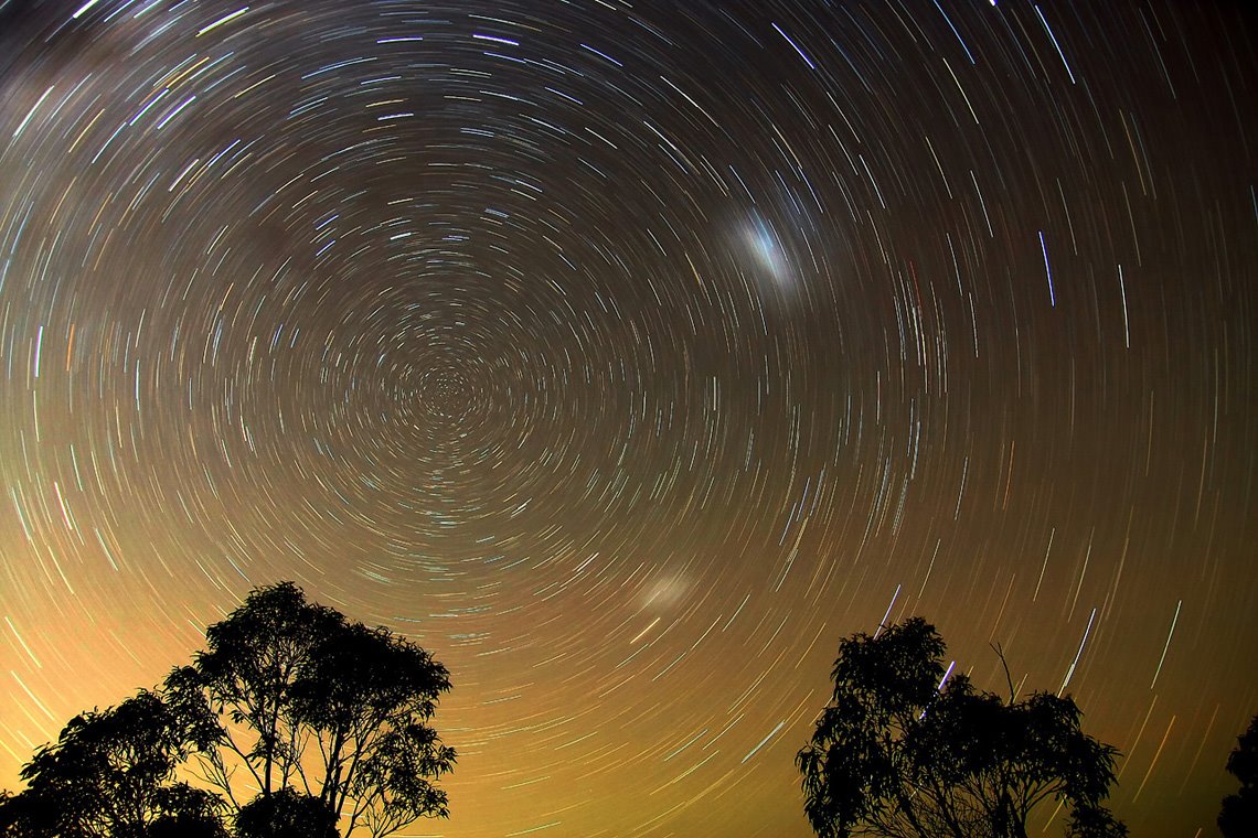 Век Дхрувы - Кругообращение видимых звёзд вокруг Полюса в течение суток